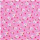 cute fabric with rabbit heart doughnut by Kokka Japan 2