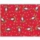 cute Christmas Fabric penguins golden stars half yard 1
