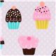 cute Michael Miller fabric Cupcake Party cupcakes 1
