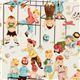 cute Michael Miller vintage fabric children playground 1