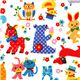 cute animal fabric bear cat rabbit pony par Kokka 1
