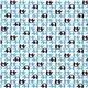 cute blue elephants fabric par Kokka Japan 2