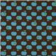cute brown apple fabric with turquoise apples by Kokka 2