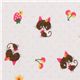 cute cats Jersey Kokka Fabric Japan strawberry cherry 1