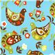 cute fabric with doves and flowers by Kokka 1
