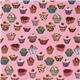 cute rosa Michael Miller fabric Cupcakes kawaii 2