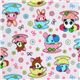 cute rosa deer panda bunny elephant Kokka fabric 1
