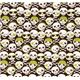 cute skull with green glitter Kokka fabric Japan 2