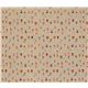 cute small animals dark-beige Kokka canvas fabric Japan 3