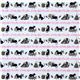 cute white cats fabric with presents by Kokka Japan 2