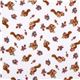 cute white chipmunk fabric by Kokka Japan 2