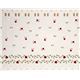 cute white curtain fabric ladybird cloverleaves 3