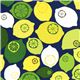 dark blue lemon fruit fabric par Robert Kaufman 1