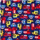 dark blue rescue vehicles fabric by Timeless Treasures USA 2
