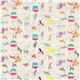double gauze fabric colourful horses stars du Japon2