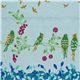 echino canvas Kokka fabric birds blue from Japan 1