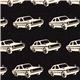 echino canvas designer fabric cars black from Japan 1