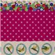 echino canvas fabric birds flap pink from Japan 1