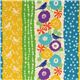 echino canvas fabric birds stripes yellow from Japan 1