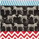 echino Canvas Stoff schwarze Zebras & Streifen 1