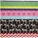 echino Canvas Stoff schwarze Zebras & Streifen 3