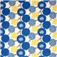 echino canvas fabric blue berries birds from Japan 2