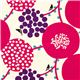 echino canvas fabric pink berries birds from Japan 1