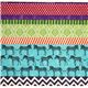 echino canvas fabric turquoise zebras & stripes Japan 3