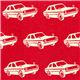 echino laminate fabric cars in pink 1