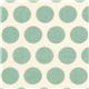 ecru birch organic fabric from the USA sea green dots 4