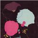 eggplant Kokka gauze fabric with big flowers du Japon1