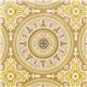 flower ornament premium laminate fabric par Michael Miller 1