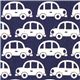 funny white cars fabric for boys Kokka Japan 1