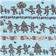 glitter Alice in Wonderland Japanese fabric Kokka 1