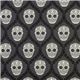 gray Michael Miller fabric skulls Skull Damask 2