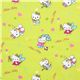 green Hello Kitty fabric as fairy, Cupid, school girl 1