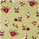 green Santa Claus fabric reindeer Realizzato da Robert Kaufman 2