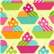 green fabric with ice cream cups by Robert Kaufman 1