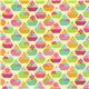 green fabric with ice cream cups by Robert Kaufman 2