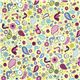 green flannel fabric birds paisley by Robert Kaufman 2