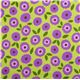 green flannel fabric purple flowers by Robert Kaufman 2