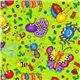 green insect bugs flannel fabric by Timeless Treasures USA 1