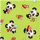 green panda fabric fly agaric dal Giapponekawaii 1