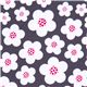 grey Michael Miller fabric Blossoms by Patty Young 1