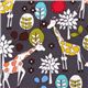 grey Michael Miller fabric Giraffe Garden 1