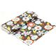 grauer Michael Miller Stoff mit Blumen & V�geln 3