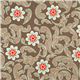 grey Riley Blake fabric with turquoise flowers 1