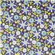grey Robert Kaufman fabric with colourful flowers 2