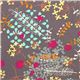 grey designer fabric with colourful flowers from the USA 1