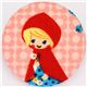 kawaii Little Red Riding Hood Japanese fabric button 1